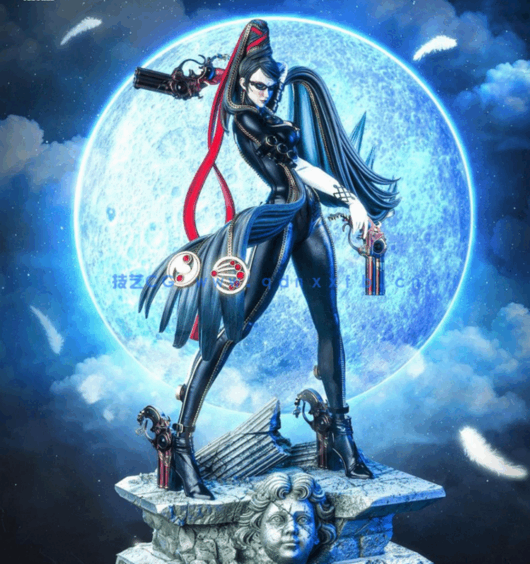 [3D打印人物] 贝优妮塔Bayonetta站姿《猎天使魔女》游戏角色雕刻手办3D打(图4)