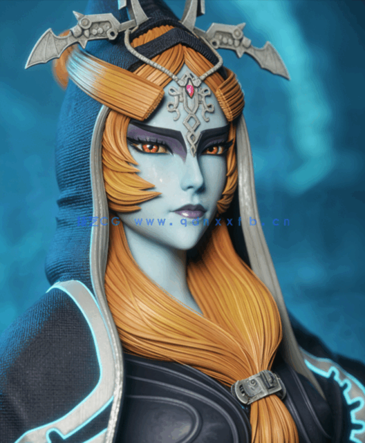 [3D打印人物] 米德娜Midna《塞尔达传说：黄昏公主》游戏角色雕刻手办3D打(图1)