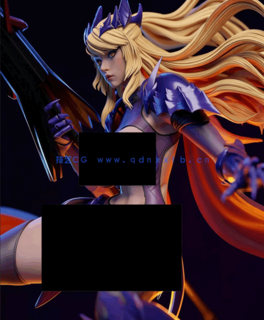 [3D打印人物] 阿尔托莉雅·潘德拉贡Artoria《命运Fate Grand Order》游戏角(图2)