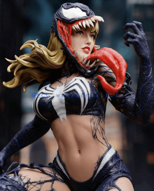 [3D打印人物] 女毒液Venomized MJ漫威人物角色雕刻手办3D打印模型(图1)