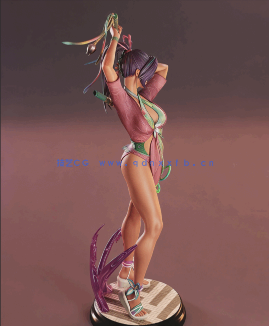 [3D打印人物] 灵蝶Psylocke漫威人物角色雕刻手办3D打印模型(图3)