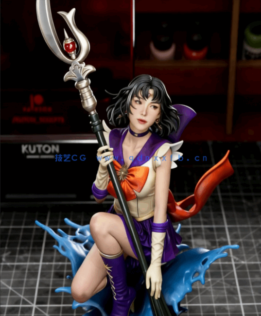 [3D打印人物] 土萌萤Saturn《美少女战士》动漫角色雕刻手办3D打印模型(图1)