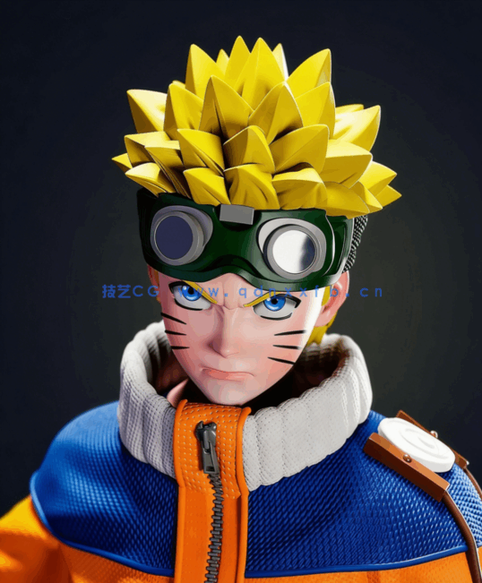 [3D打印人物] 漩涡鸣人Naruto站姿《火影忍者》动漫角色雕刻手办3D打印模(图1)