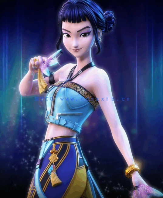 [3D打印人物] 佐伊Zoey《K-Pop恶魔猎人》动画角色雕刻手办3D打印模型(图1)