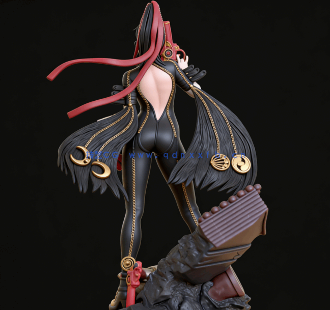 [3D打印人物] 贝优妮塔Bayonetta双枪《猎天使魔女》游戏角色雕刻手办3D打(图3)