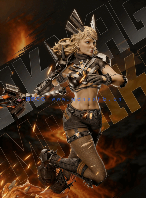 [3D打印人物] 秘客Magik飞奔《X战警》动漫角色雕刻手办3D打印模型(图1)