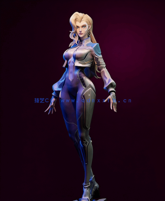 [3D打印人物] 坦迪·鲍恩Dagger匕首 漫威超级英雄角色雕刻手办3D打印模型(图4)