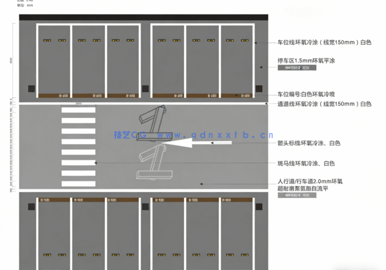 10套精品地下车库停车场施工图(图8)