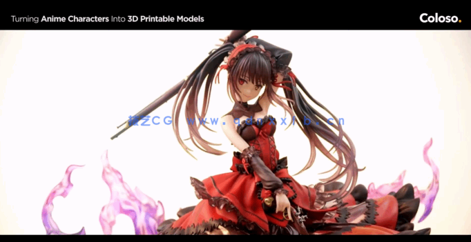 ZBrush将动漫人物转化为3D打印模型技术视频教程 (图5)