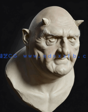 Zbrush逼真写实人物肖像雕刻制作完整流程大师班视频教程 (图2)