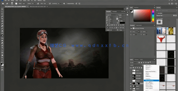 ZBrush角色皮肤与服饰纹理细节制作视频教程(图2)