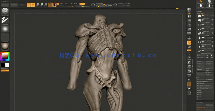 Zbrush黑暗神秘角色概念设计全流程视频教程 (图2)