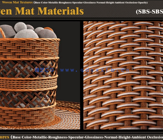 20个藤编PBR材质(图5)