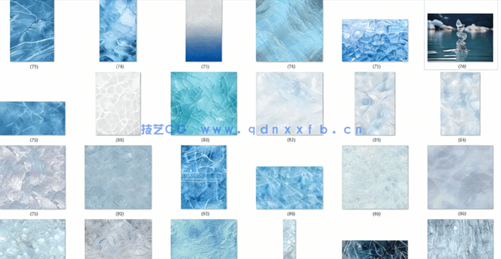 高清纹理肌理贴图（墙面、木板板材、金属、玻璃、水纹、晶体、冰块）200张(图4)