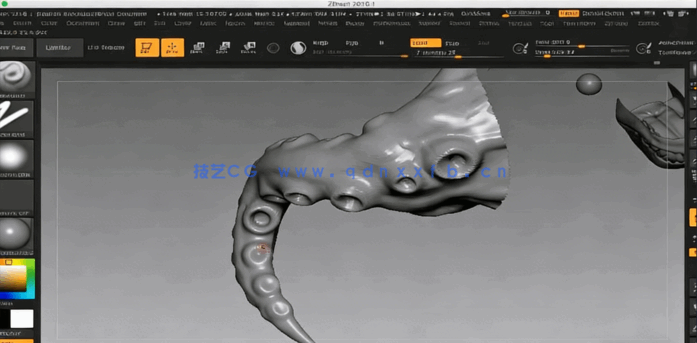  ZBrush与Keyshot恐怖鱼人半身像建模雕刻制作流程视频教程(图2)