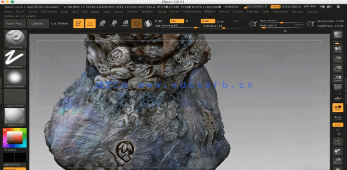  ZBrush与Keyshot恐怖鱼人半身像建模雕刻制作流程视频教程(图6)
