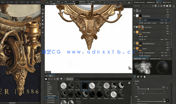 ZBrush与Maya古镜游戏资产制作流程视频教程(图4)