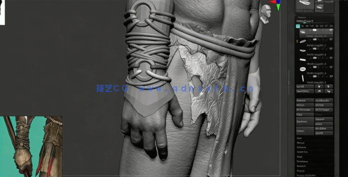 ZBrush游戏角色高精度数字雕刻核心技术视频教程(图3)