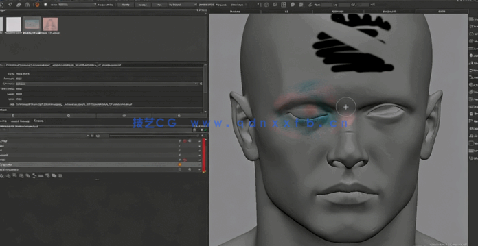 逼真3D游戏角色脸部建模与纹理制作视频教程(图4)