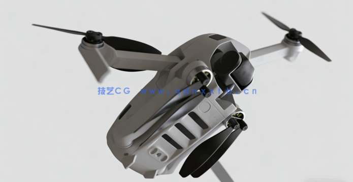 C4D建模大师无人机工业建模展UV绑定动画Octane材质渲染高级教程(图5)