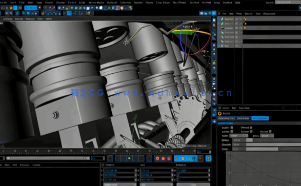 CINEMA 4D教程——能量球活塞时间流逝(图4)