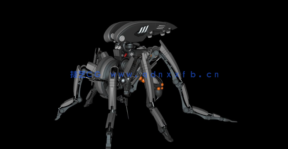 C4D高级机械蚊子机器人建模布线xpresso节点绑定骨骼联动动画教程(含工程)(图9)