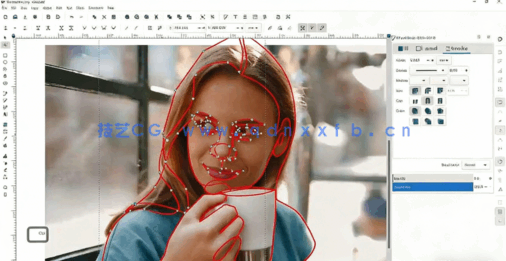 Inkscape绘制矢量线条艺术插图视频教程(图2)