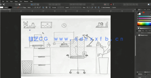 初学者Affinity Designer创建手绘矢量平面插图视频教程(图3)