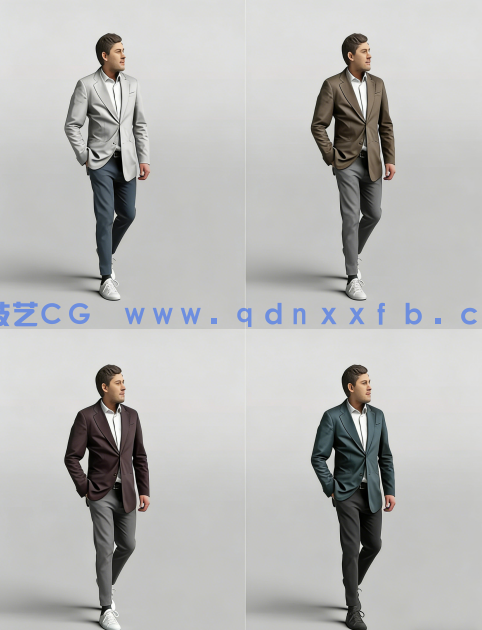  20个三维人物3D模型 Humano 3D people Vol. 04(图2)