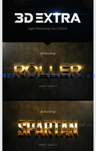 3D立体彩色金属质感艺术特效PSD字模第九季(图1)