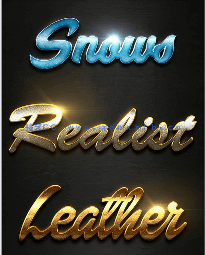 十组创意闪亮金色高贵质感艺术特效PSD字模第九季(图2)