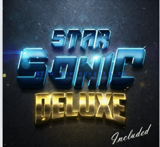 3D时尚暗色系光泽金属质感艺术特效PSD字模第四季(图1)