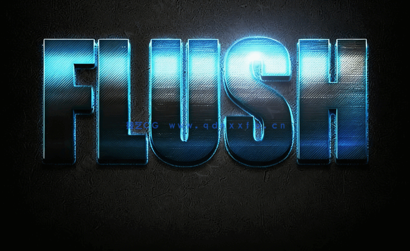 10组专业金属光泽文字艺术特效PSD字模第四季(图2)