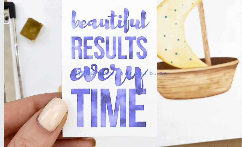 清新多彩卡通水彩字体特效PSD模板合集(图2)