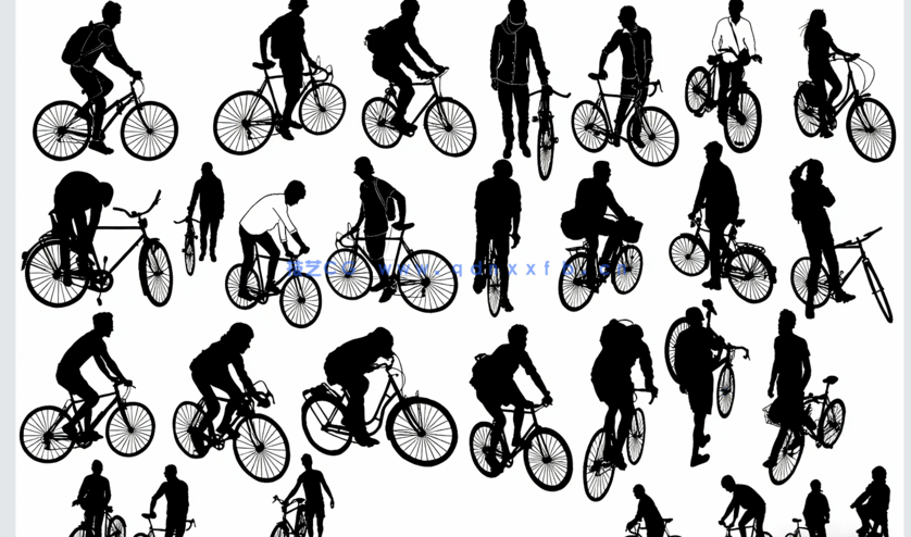 纯色类ps最全人物素材包赠送人物剪影笔刷(图3)