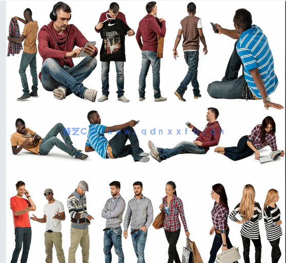 VizPeople Casual v5 后期悠闲人物素材(图3)