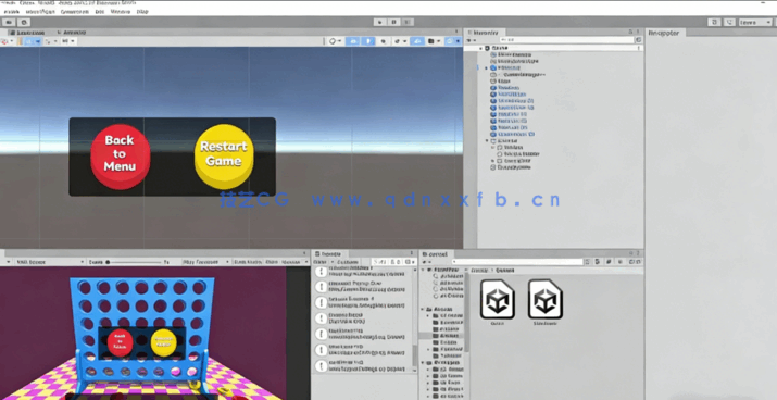 Unity 3D四子棋游戏完整实例制作流程视频教程(图4)