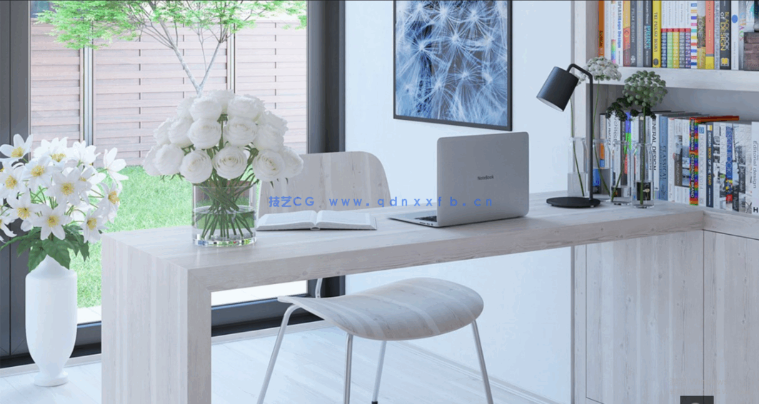 26组高质量C4D花卉盆栽室内景观植物模型(图1)