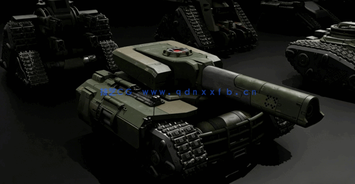 C4D十套高精度坦克战车军用模型优秀资源合集 (图2)