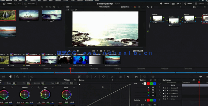 [DaVinci Resolve] DaVinci Resolve 18色轮曲线镜头调色技术视频教程(图5)