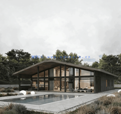 乌克兰侘寂风现代与原始质感室内设计案例合集 50套(图4)