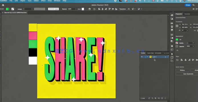 After Effects时尚动感字体动画实例制作视频教程(图4)