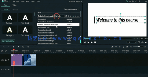  Filmora视频编辑专业技能训练视频教程(图4)