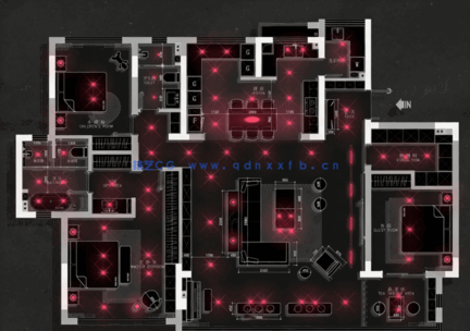 PS灯光彩平设计简约模板(图6)