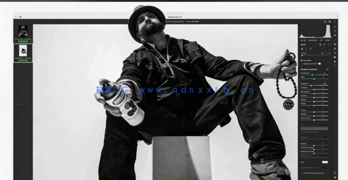 黑白人像摄影鲜明个性肖像作品拍摄训练视频教程(图2)