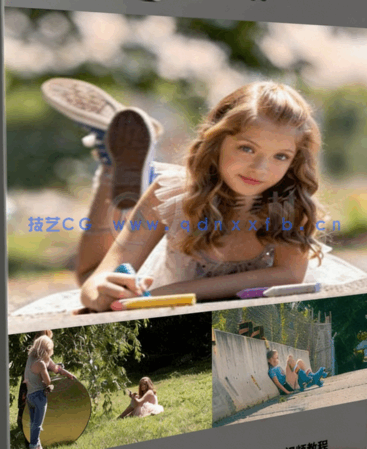  室外女童自然光线摄影避免阴影技巧视频教程 (图6)