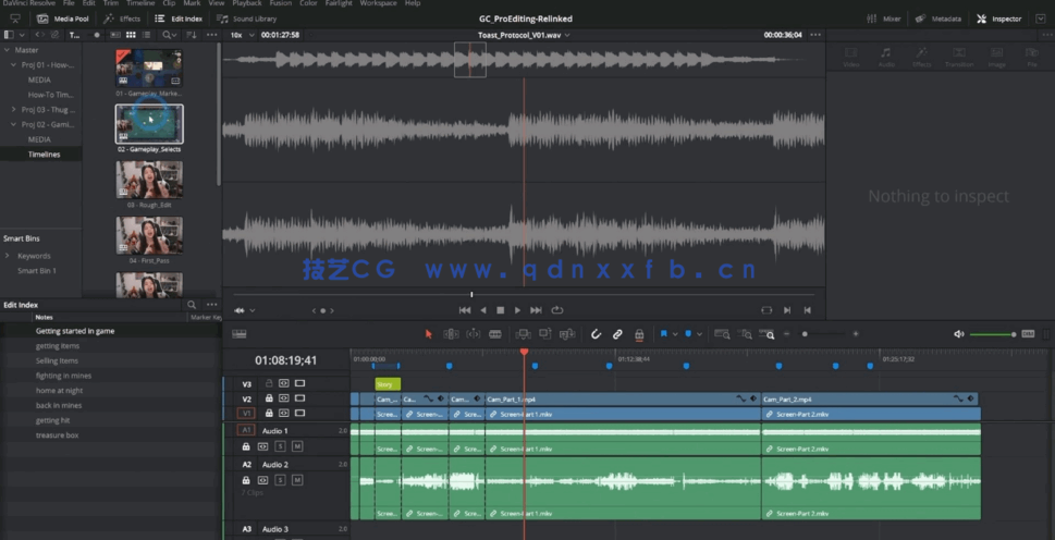 [DaVinci Resolve] Davinci Resolution专业视频编辑工作流程视频教程(图7)