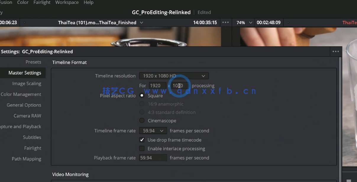 [DaVinci Resolve] Davinci Resolution专业视频编辑工作流程视频教程(图8)
