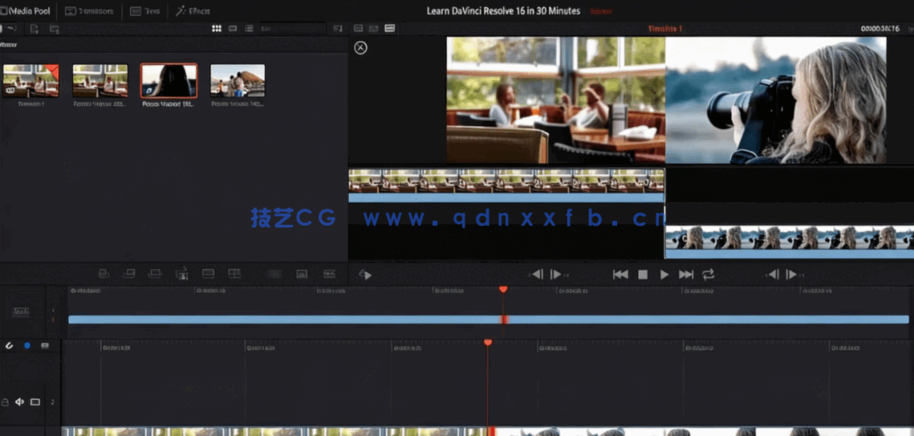 [DaVinci Resolve] DaVinci Resolve 16视频编辑基础指南视频教程(图2)