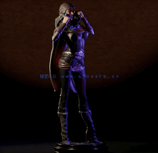 [3D打印人物] 瑟拉娜Skirim Serana《上古卷轴5：天际》游戏角色雕刻手办3D(图5)